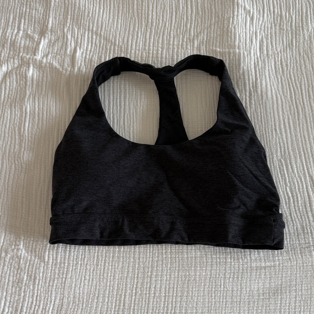 calia charcoal sports bra / S
